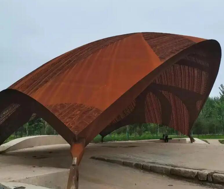 酉阳耐候钢幕墙案例